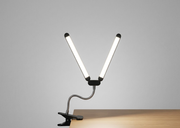 Lámpara LED Doble con Clip Flexible