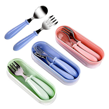 Set Infantil de Cubiertos de Viaje con Estuche